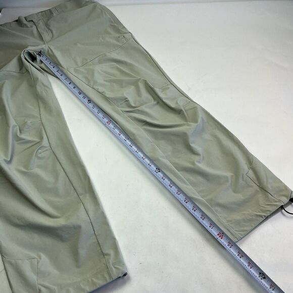 Mountain Hardware Hiking Outdoor Pants cinch bottom Mint Green Size 14 - Picture 6 of 15